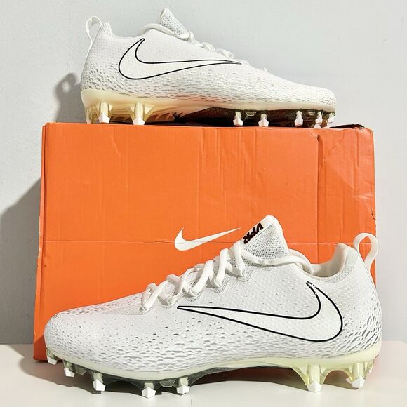 Nike Vapor Untouchable Pro “White Silver” Men’s Size 10.5 Football Cleats - Picture 1 of 8